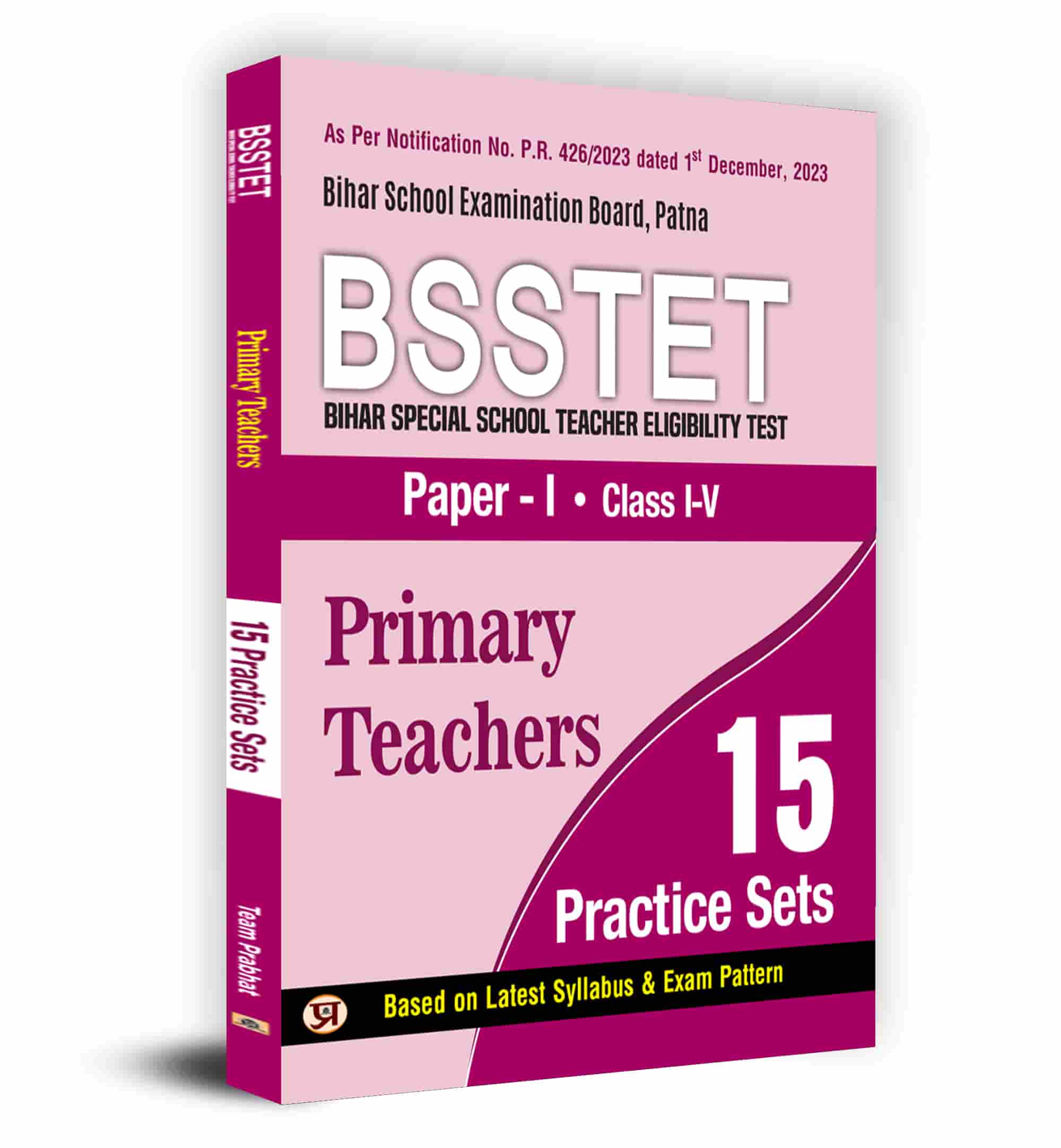 BSSTET Bihar Special School Teacher Eligibility Test Paper-1 Class 1-5 Primary Teacher 15 Practice Sets Book