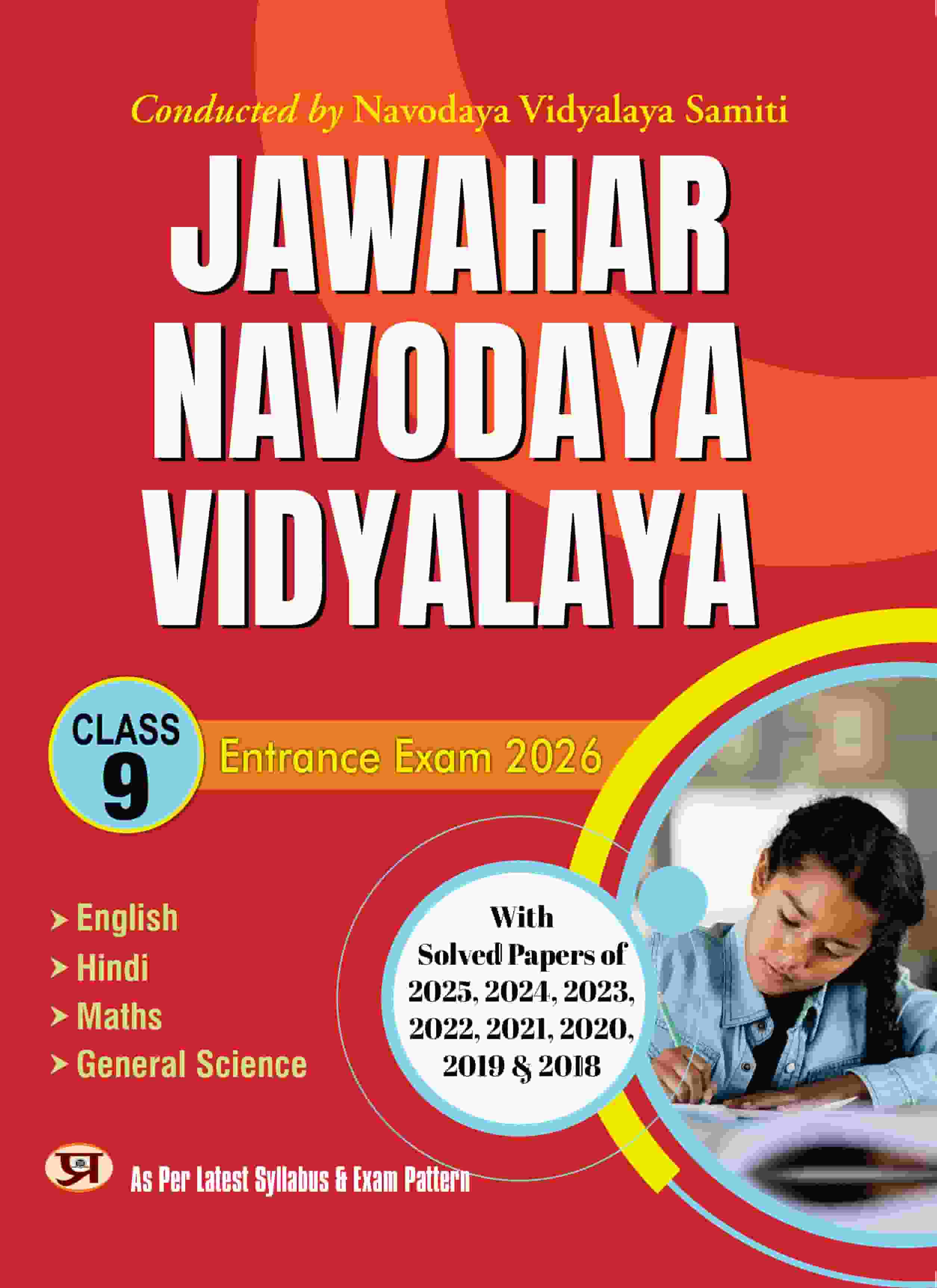 JNV Class 9 Entrance Book 2026 Jawahar Navodaya Vidyalaya Guide with S...